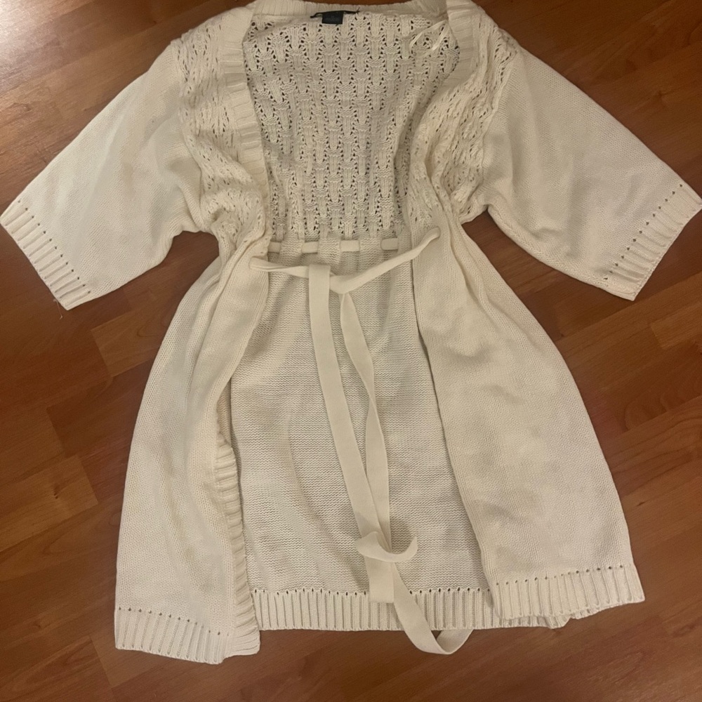 Suzie In The City Cream Knit Cardigan